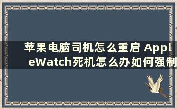 苹果电脑司机怎么重启 AppleWatch死机怎么办如何强制关机重启